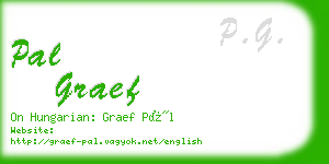 pal graef business card